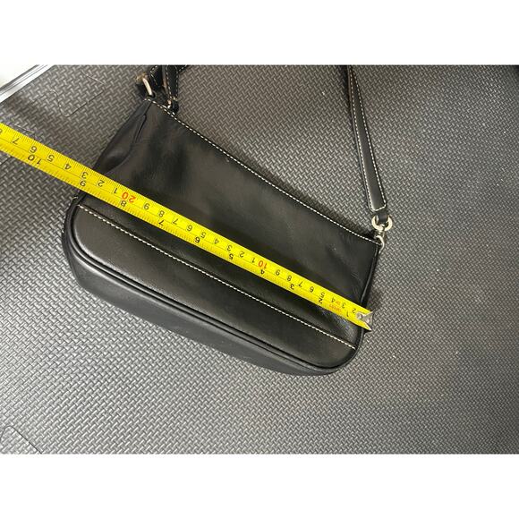 Vintage Coach Hampton 7785 Mini Black All Leather Demi Shoulder Bag 90s Y2K - Picture 10 of 12